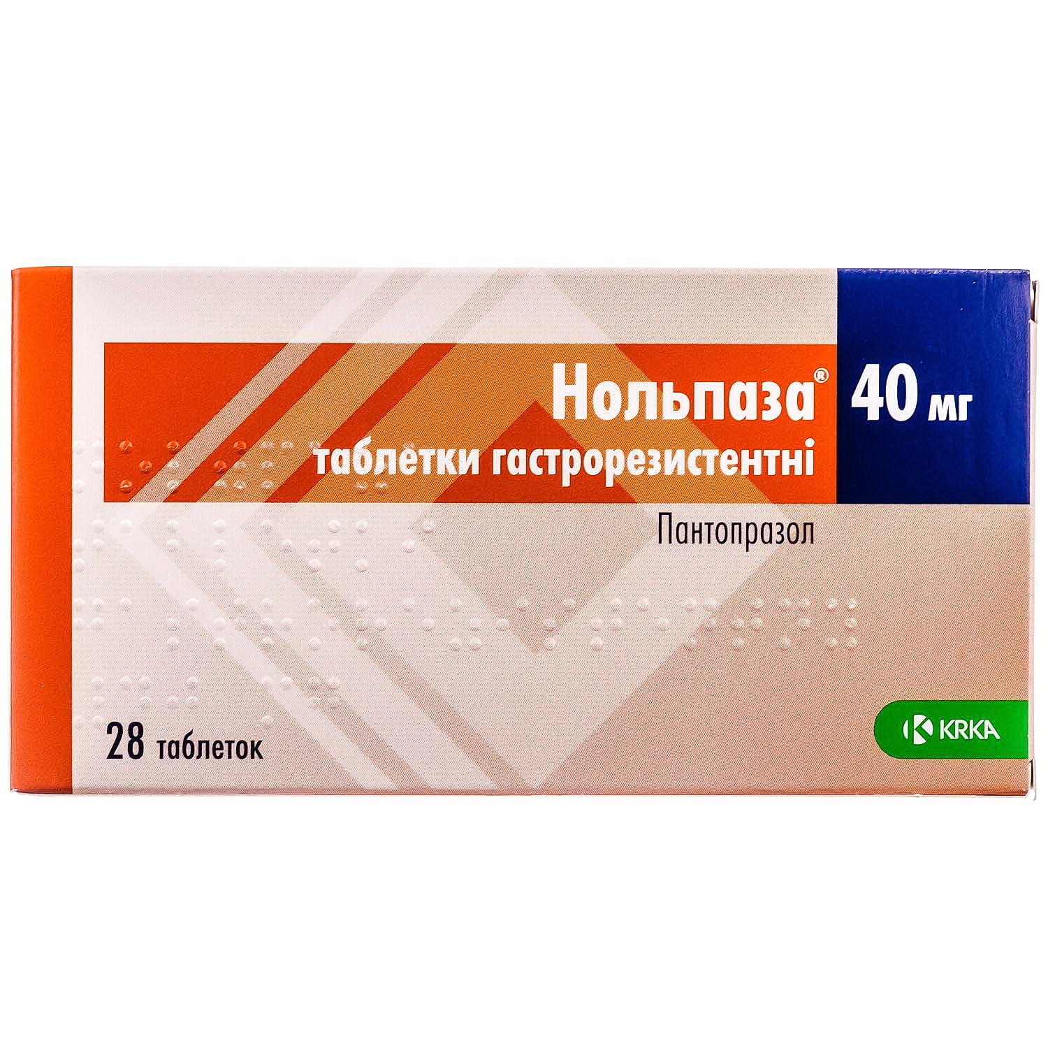 Нольпаза таблетки гастрорезистентні по 40 мг 2 блістера по 14 шт